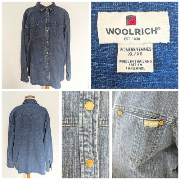 XL Woolrich Denim Shirt - Picture 1 of 6